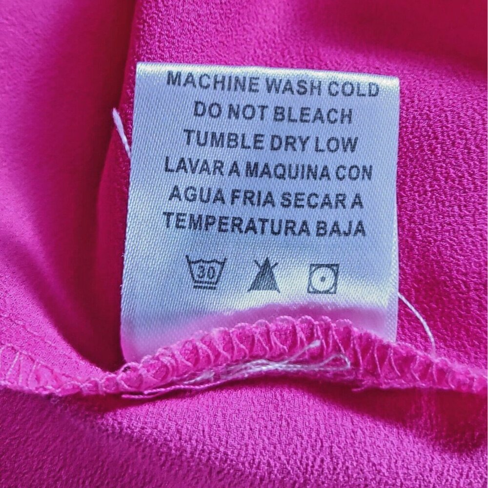 Paper Crane Women’s Cami Tank Top Medium Pink Racerback Keyhole Back - Picture 6 of 7